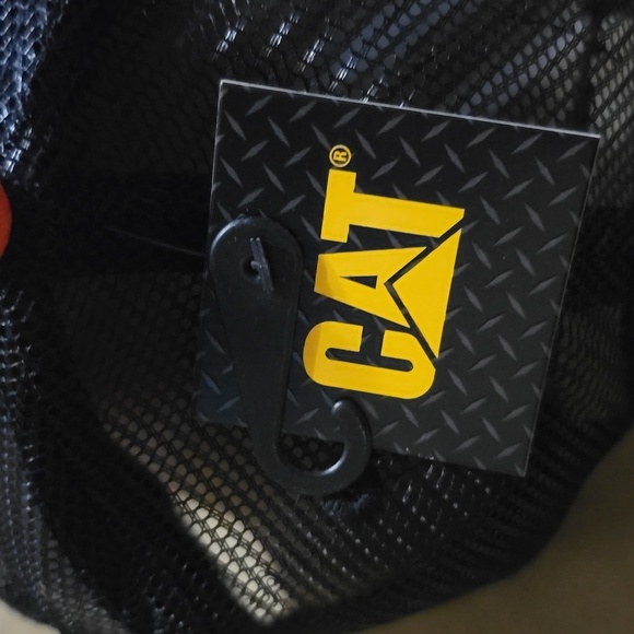 Caterpillar Raised Logo  Trucker Hat Mesh Snap Back NWT OS - Picture 5 of 8